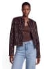 Zero  Casual-Blazer mit Jacquard in Brown/Black