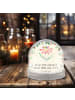 Mr. & Mrs. Panda Schneekugel Hummel Blume mit Spruch in Naturpapier
