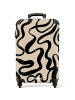 NoBoringSuitCases Suitcase, Handgepäck, Koffer, Trolley, Reisekoffer Beige mit schwarzen