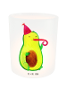 Mr. & Mrs. Panda Glas Windlicht Avocado Feier ohne Spruch in Transparent