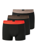 Schiesser Retro Short / Pant 95/5 Cotton in Schwarz / orange / beige