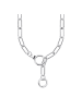 Thomas Sabo Kette Mit Steinbesetztem Ringverschluss Silber in silber, schwarz