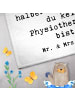 Mr. & Mrs. Panda Gäste Handtuch Physiotherapeut Herz mit Spruch in Weiß