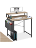 tectake Schreibtisch Thornton 120 x 60 x 110 cm, Industrial Holz hell, Eiche Sonoma