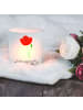 Mr. & Mrs. Panda Teelicht Blume Mohnblume mit Spruch in Transparent