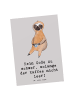 Mr. & Mrs. Panda Bildkarte Code und Kaffee mit Spruch in Grau Pastell