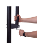 Prosport Basketballkorb Premium in Schwarz 2,3-3,05m