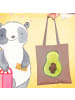 Mr. & Mrs. Panda Jutebeutel Avocado Kern ohne Spruch in Braun Pastell