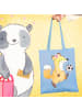 Mr. & Mrs. Panda Tragetasche Fußballerin Herz ohne Spruch in Sky Blue