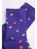 Coccodrillo Socken in violett