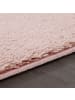 KADIMA DESIGN Teppich Kurzflor waschbar Unifarben Wohnzimmer in Hellrosa
