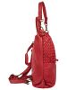 Samantha Look Rucksack echt Leder in rot