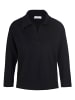 PETER HAHN Strickpolopullover New Wool in SCHWARZ