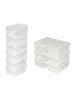 tectake 24er-Set Schuhbox  33 x 23 x 12 cm, transparent
