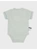 OrganicEra Baby Wickel-Kurzarmbody in Aqua Melange