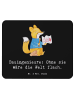 Mr. & Mrs. Panda Mouse-Pad Bauingenieur Held mit Spruch in Schwarz