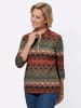 WITT WEIDEN Shirt in terra-khaki-bedruckt