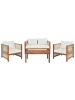 Beliani 4-tlg Lounge Set ANTRIA in Braun/Beige