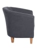 58 aufm Kessel SESSEL Karine Bezug Veloursstoff Buche natur / anthrazit