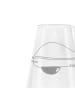 Mr. & Mrs. Panda Glas mit Gravur Avocado Yoga ohne Spruch in Transparent