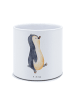 Mr. & Mrs. Panda Pflanzkübel Pinguin mHerzieren ohne Spruch in Weiß