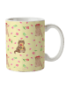 Mr. & Mrs. Panda Kaffeetasse Otter Blumenstrauß ohne Spruch in Gelb