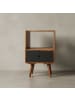 KADIMA DESIGN Retro Nachtkonsole REPA / Sheesham-Holz Nachttisch mit Schublade