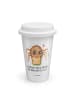 Mr. & Mrs. Panda To Go Becher Spinne Agathe Sandwich mit Spruch in Weiß