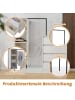 ABRIHOME Schubladenschrank Kleiderschrank Sideboard mit Kleiderstange, weiß