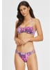 Buffalo Bandeau-Bikini-Top in aubergine-bedruckt