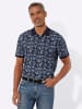 Sieh an! Poloshirt in marine-bleu-bedruckt