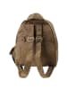 Bag Street Cityrucksack, Freizeitrucksack Nylon braun ca. 26cm breit ca. 30cm hoch