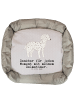 Mr. & Mrs. Panda Hundematte Dalmatiner Moment mit Spruch in Grau Pastell