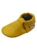 Mepiq Baby Leder-Krabbelschuhe in Gelb