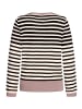 Betty Barclay Feinstrickpullover mit Rundhalsausschnitt in Patch Black/Taupe