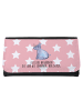 Mr. & Mrs. Panda Wallet Einhorn Nashorn mit Spruch in Rot Pastell