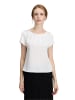 Vera Mont Satin-Bluse kurzarm in Rohweiß