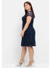 sheego Spitzenkleid in marine