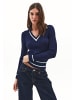 OXXO V-Ausschnitt-Pullover MIDNIGHT