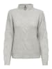 JDY Strickpullover in Super Light Grey Melange