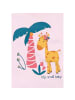 Nini Babyshirt Giraffe in rosa/pink