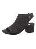 rieker Schaftsandalette in schwarz/schwarz