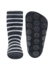 ewers 2er-Set Stoppersocken ABS 2er Pack Dino/Ringel in grau meliert/anthrazit meliert