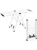 COSTWAY Wäscheständer 184cm klappbar mit verstellbaren Flügeln in Weiß