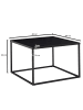 KADIMA DESIGN Couchtisch 60x60x40 cm Metall Wohnzimmertisch Industrial ,