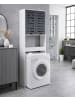 VCM  Überbauschrank Waschmaschine Überbau Schrank Flonali in Weiß / Anthrazit