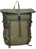 SANDQVIST Rolltop Rucksack Forest Hike in Multi Trekk Green/Leaf Green