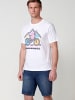 KOROSHI Kurzarm-t-shirt. in weiß