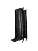 The Attico Schwarz Leder High Absatz Stiefel