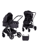 Chipolino Kinderwagen Aura 2 in 1 in schwarz